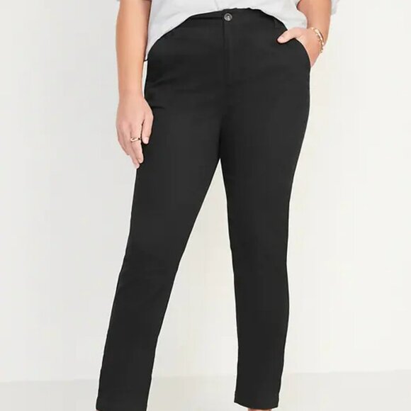 High-Waisted Slim Pants - Picture 2 of 5
